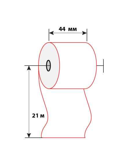 Lentă termo pentru aparatul de casa 44mm x 21m,10 buc